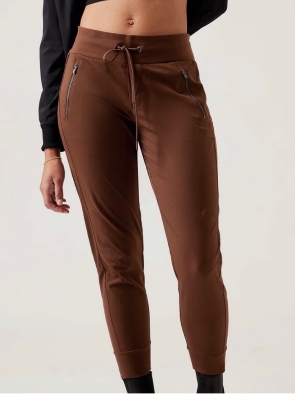 Athleta Pants Womens 6 Brown Trekkie North Jogger Hiking Casual Trail Athletic